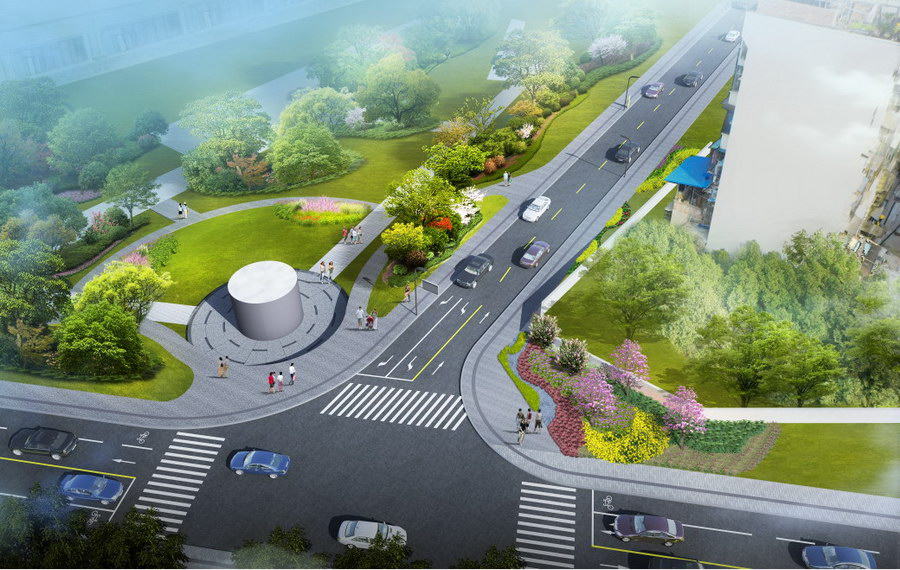 1686564635809796.png 荣兴街改造的(渠河路交叉口)效果图.png