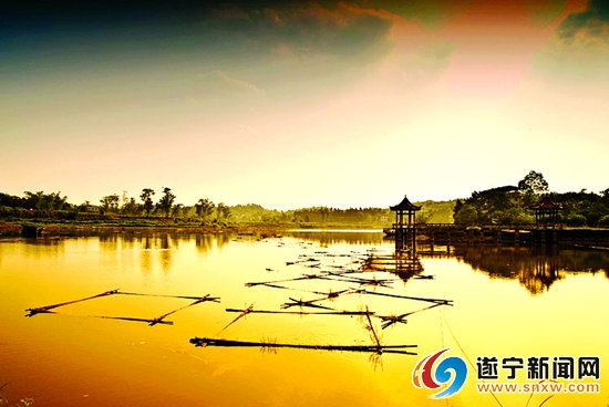 美丽神秘的禅月湖